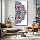 Painting by Numbers Colorful Mandala on White