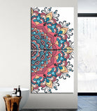 Painting by numbers colorful mandala on white 2-part shipping from DE