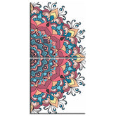 Painting by numbers colorful mandala on white 2-part shipping from DE