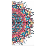 Painting by numbers colorful mandala on white 2-part shipping from DE