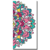 Painting by Numbers Colorful Mandala on White