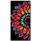 Paint by Numbers Red Mandala Art