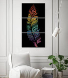 Painting by numbers mandala feather 3-piece shipping from DE