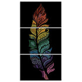 Painting by numbers mandala feather 3-piece shipping from DE