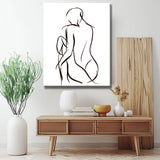 Painting by Numbers Art Drawings Silhouettes Woman II