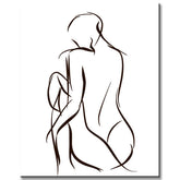 Painting by Numbers Art Drawings Silhouettes Woman II