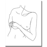 Painting by Numbers Minimalism Drawing Female Body