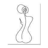 Painting by Numbers Minimalism Drawing Silhouette Body Art i