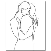 Painting by Numbers Art Minimalism Drawing Lovers II