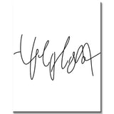 Paint by Numbers Art Minimalism Drawing Font