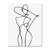 Painting by Numbers Art Minimalism Drawing Figure IV