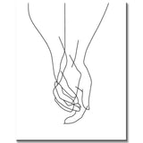 Painting by Numbers Art Minimalism Drawing Hands III