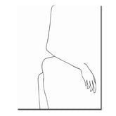 Paint by Numbers Line Drawing Art Silhouette Person