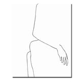 Paint by Numbers Line Drawing Art Silhouette Person