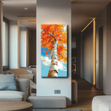 Painting by numbers art autumn tree