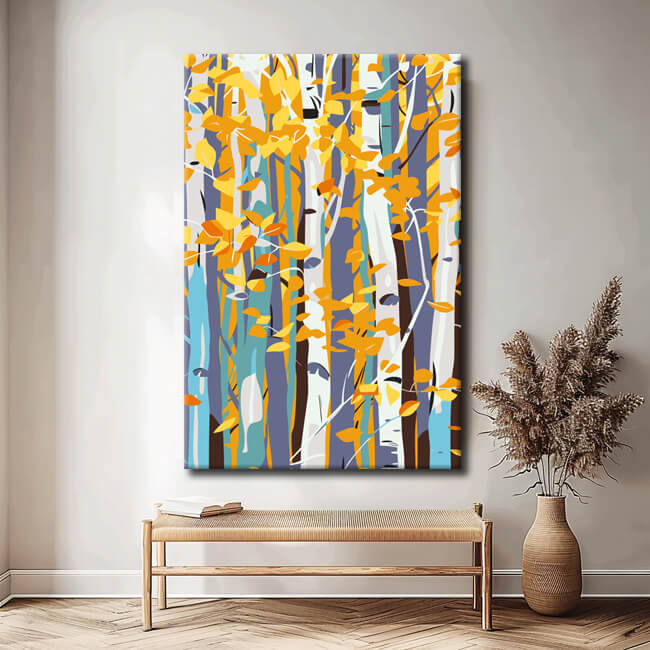 Painting by numbers art nature