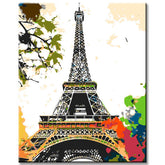Painting by Numbers Art Nature Eiffel Tower From Bottom To Top