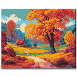 Painting by Numbers Autumn Trees and Lake
