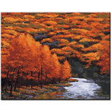Painting by Numbers Autumn Trees and Lake