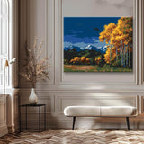 Painting by Numbers Art Nature Nature Autumn Trees in A Beautiful Landscape