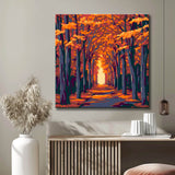 Painting by Numbers Art Nature Tree Alley in Autumn