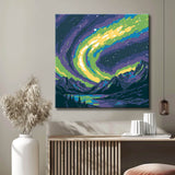 Painting by Numbers Art Nature Northern Lights