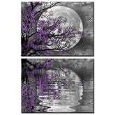 Painting by Numbers Art Nature Full Moon Reflected in The Water