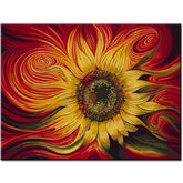 Painting by Numbers Art Nature Open Sunflower Blowing in The Wind