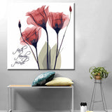 Painting by Numbers Flowers Three Red Tulips