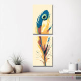 Painting by Numbers Art Nature Feather with Blue Eye