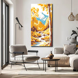 Painting by Numbers Mountain River Landscape