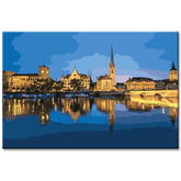 Painting by Numbers Zurich At Night