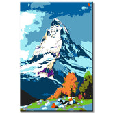 Painting by Numbers Mountains Matterhorn