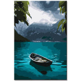 Painting by Numbers Norway Mountain Lake Landscape