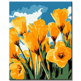 Painting by Numbers Flowers Daffodils