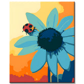 Paint by Numbers Art Painting Blue Sunflower