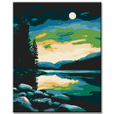 Painting by Numbers Sky Lights Northern Lights