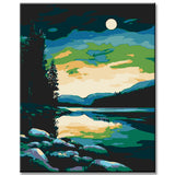 Painting by Numbers Sky Lights Northern Lights