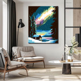 Painting by Numbers Galaxy and Aurora Northern Lights