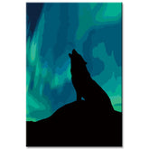 Painting by Numbers Howling Wolf in the Northern Lights Shipping from DE