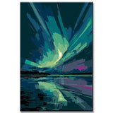 Painting by Numbers Beautiful Northern Lights Aurora