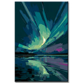 Painting by Numbers Beautiful Northern Lights Aurora