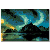 Painting by Numbers Moon in The Northern Lights