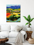 Painting by Numbers Colored Mountain Landscape