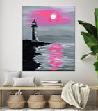 Painting by numbers lighthouse in the sunset shipping from DE