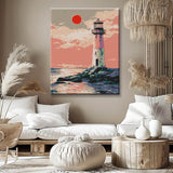 Painting by Numbers Lighthouse in The Sunset