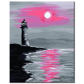 Painting by numbers lighthouse in the sunset shipping from DE