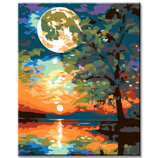 Painting by numbers lighthouse in the sunset shipping from DE