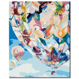 Painting by Numbers Blue Hot Air Balloon Shipping from DE
