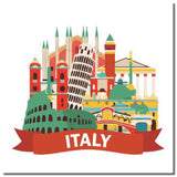 Painting by Numbers World City Skylines - Italy Shipping from DE